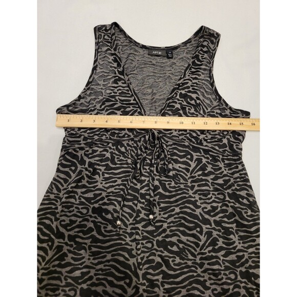 Sleepwear Dress Nightgown Womens Medium Animal Print Lightweight Semi Sheer - Picture 5 of 10